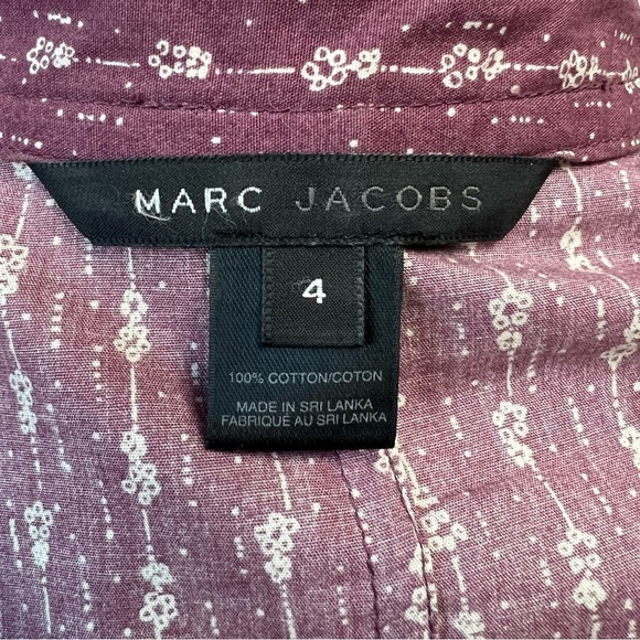 Marc Jacobs Puff Sleeve Floral Cottagecore Peplum Blouse - Picture 10 of 10
